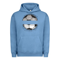 Pigment Pebble Blue custom soccer Urban Hoodie - MaliasSmallBusiness