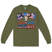 Army Green American junkie Long Sleeve Tee - Zillion Design Studio