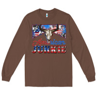 Chestnut American junkie Long Sleeve Tee - Zillion Design Studio
