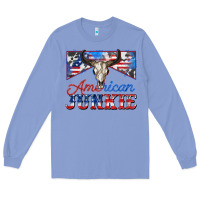 Colony Blue American junkie Long Sleeve Tee - Zillion Design Studio