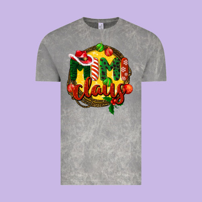 Mimi Claus Christmas Vintage Tee Designed By Barkaloodesign