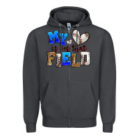 Smoke my heart is on that field baseball Zipper Hoodie - Zillion Design Studio