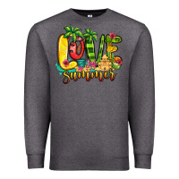 Charcoal Heather love summer Premium Sweatshirt - Jasminsmagicworld