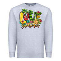 Heather Grey love summer Premium Sweatshirt - Jasminsmagicworld