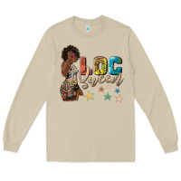 Mushroom afro woman loc queen Long Sleeve Tee - texasbilliewilder