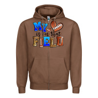 Chestnut my heart is on that field american football Zipper Hoodie - Zillion Design Studio