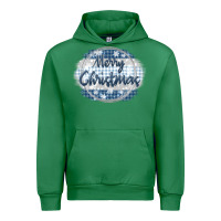 Emerald merry christmas blue Urban Hoodie - MaliasSmallBusiness
