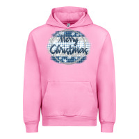 Fuchsia Pink merry christmas blue Urban Hoodie - MaliasSmallBusiness