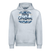 Heather Grey merry christmas blue Urban Hoodie - MaliasSmallBusiness
