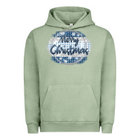 Pigment Oil Green merry christmas blue Urban Hoodie - MaliasSmallBusiness