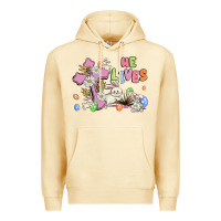 Pina Colada he lives with bunnys and eggs Premium Hoodie - MaliasSmallBusiness