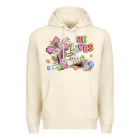 Sandshell he lives with bunnys and eggs Premium Hoodie - MaliasSmallBusiness