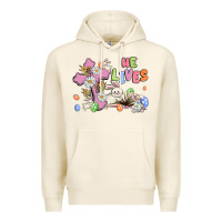 Tofu he lives with bunnys and eggs Premium Hoodie - MaliasSmallBusiness
