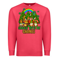 Cardinal hangin with my gnomes with rainbow Premium Sweatshirt - AdoDesignShop