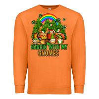 Carrot hangin with my gnomes with rainbow Premium Sweatshirt - AdoDesignShop