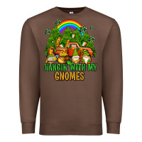 Chestnut hangin with my gnomes with rainbow Premium Sweatshirt - AdoDesignShop