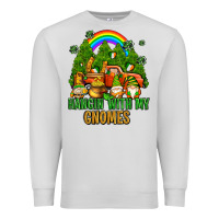 Dove Grey hangin with my gnomes with rainbow Premium Sweatshirt - AdoDesignShop