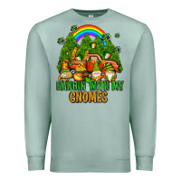 Seafoam hangin with my gnomes with rainbow Premium Sweatshirt - AdoDesignShop