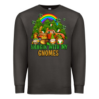 Smoke hangin with my gnomes with rainbow Premium Sweatshirt - AdoDesignShop