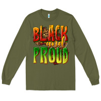 Army Green black and proud Long Sleeve Tee - texasbilliewilder