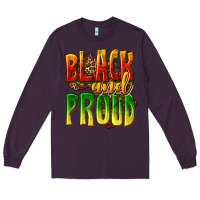 Plum black and proud Long Sleeve Tee - texasbilliewilder