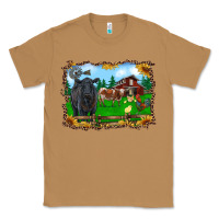 Toasted Coconut western barnyard black angus cattle longhorn rooster and chicks Classic Tee - RanaPortraitStore
