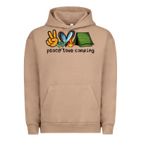 Pigment Burro peace love camping Urban Hoodie - NancyCooperArtShop