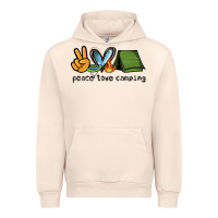 Sandshell peace love camping Urban Hoodie - NancyCooperArtShop