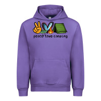 Tulip peace love camping Urban Hoodie - NancyCooperArtShop