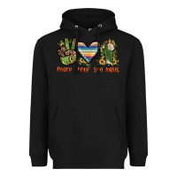 Black peace love san judas Heavyweight Hoodie - JahusDesignShop