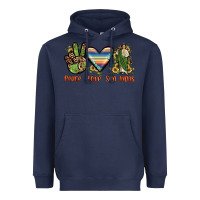 Navy peace love san judas Heavyweight Hoodie - JahusDesignShop