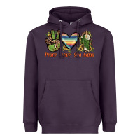 Plum peace love san judas Heavyweight Hoodie - JahusDesignShop