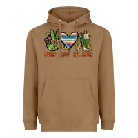 Toasted Coconut peace love san judas Heavyweight Hoodie - JahusDesignShop