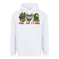 White peace love san judas Heavyweight Hoodie - JahusDesignShop