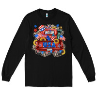 Black usa truck Long Sleeve Tee - Zillion Design Studio