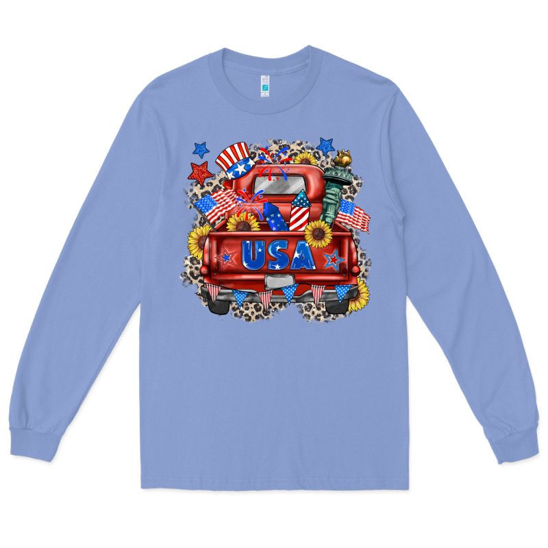 Usa Truck Long Sleeve Tee by Zillion Design Studio | Teevron