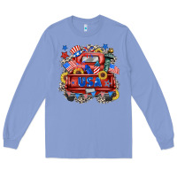 Colony Blue usa truck Long Sleeve Tee - Zillion Design Studio