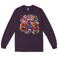Plum usa truck Long Sleeve Tee - Zillion Design Studio