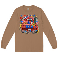 Toasted Coconut usa truck Long Sleeve Tee - Zillion Design Studio