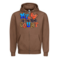 Chestnut my heart is on that court basketball Zipper Hoodie - Zillion Design Studio