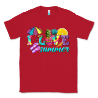 Red i love summer Classic Tee - texasbilliewilder