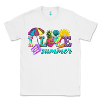 White i love summer Classic Tee - texasbilliewilder