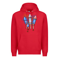 Red Let's Get Lit Premium Hoodie - RanaPortraitStore
