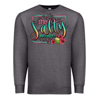 Charcoal Heather stay salty matthew 5 13 summer Premium Sweatshirt - Jasminsmagicworld