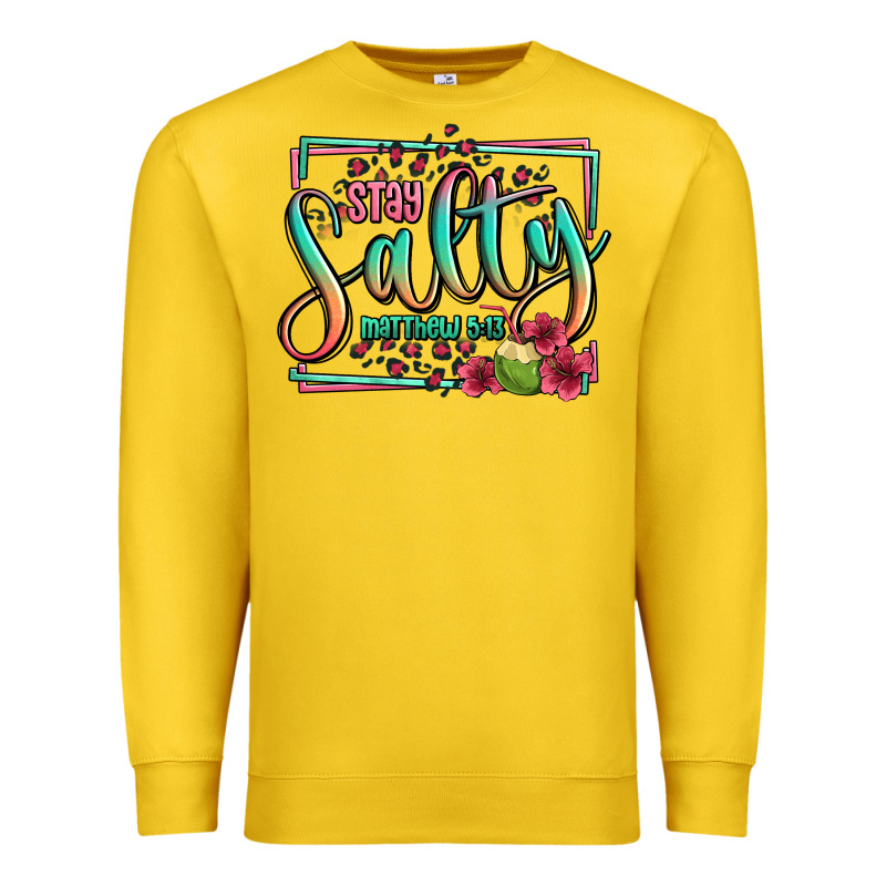 Stay Salty Matthew 5 13 Summer Premium Sweatshirt by Jasminsmagicworld | Teevron
