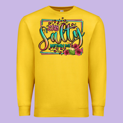 Stay Salty Matthew 5 13 Summer Premium Sweatshirt Designed By Jasminsmagicworld