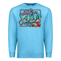 Ocean Blue stay salty matthew 5 13 summer Premium Sweatshirt - Jasminsmagicworld
