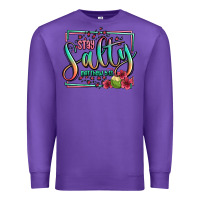 Purple stay salty matthew 5 13 summer Premium Sweatshirt - Jasminsmagicworld
