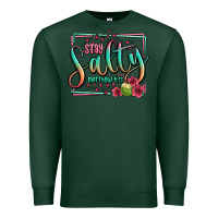Sports Green stay salty matthew 5 13 summer Premium Sweatshirt - Jasminsmagicworld