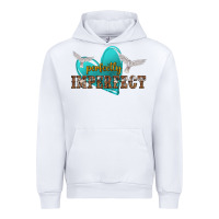 White perfectly imperfect Urban Hoodie - NancyCooperArtShop
